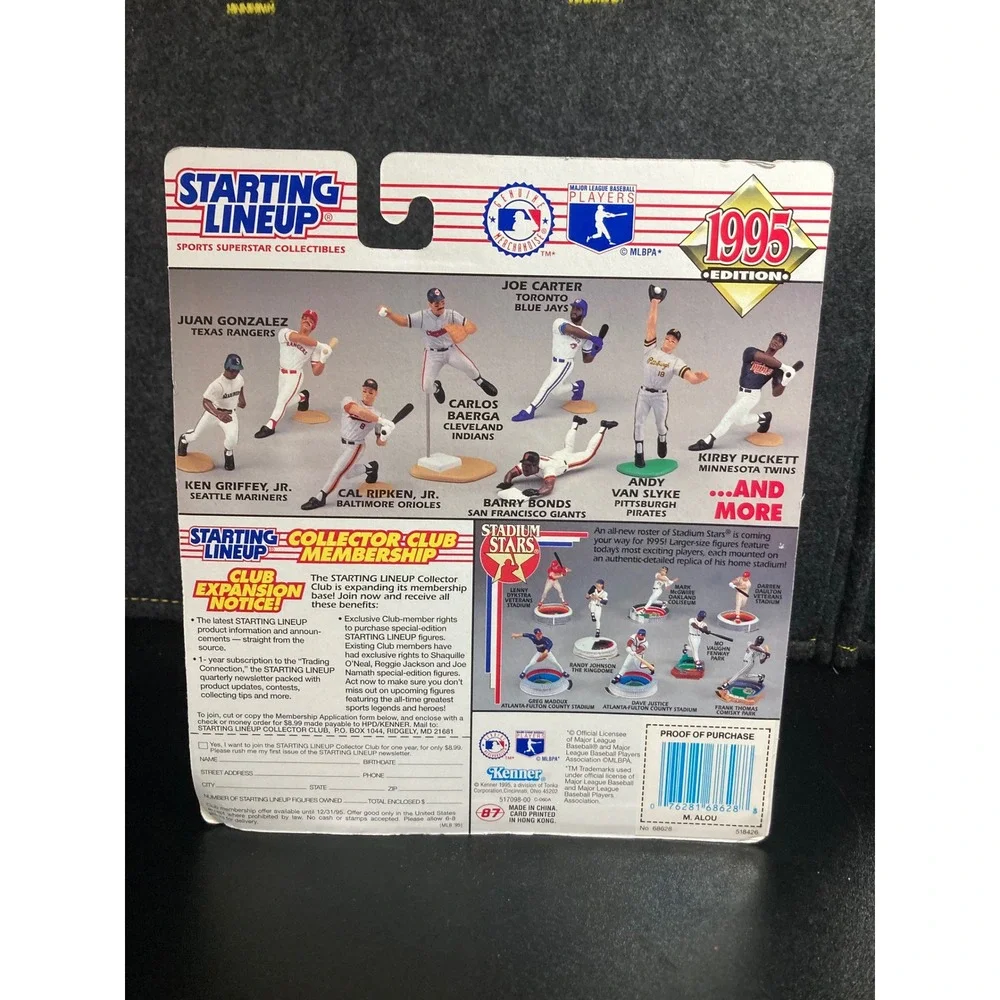 Moises Alou 1995 Starting Lineup Montreal Expos Action Figure Kenner New Sealed